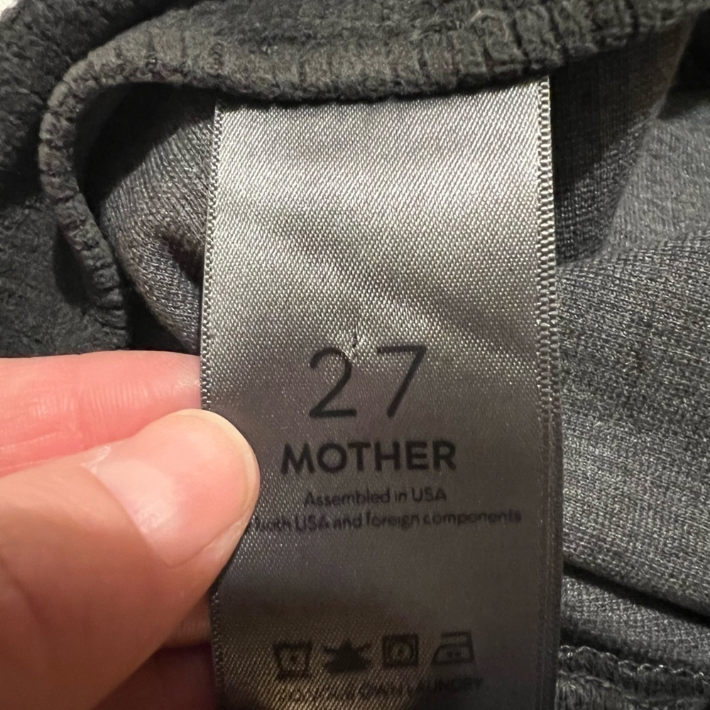 Mother jeans 27 gray corduroy​​​​​​ the high waisted seemless looker charcoal - Picture 11 of 12